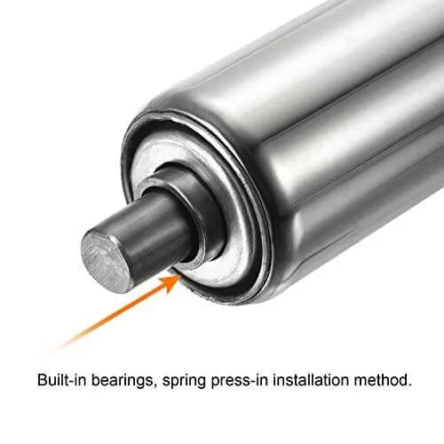 Gravity Conveyor Roller 1.5" Diameter x 20" Length - Stainless Steel