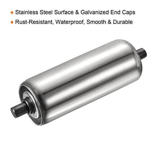 Gravity Conveyor Roller - 2" Diameter x 6" Length - Stainless Steel
