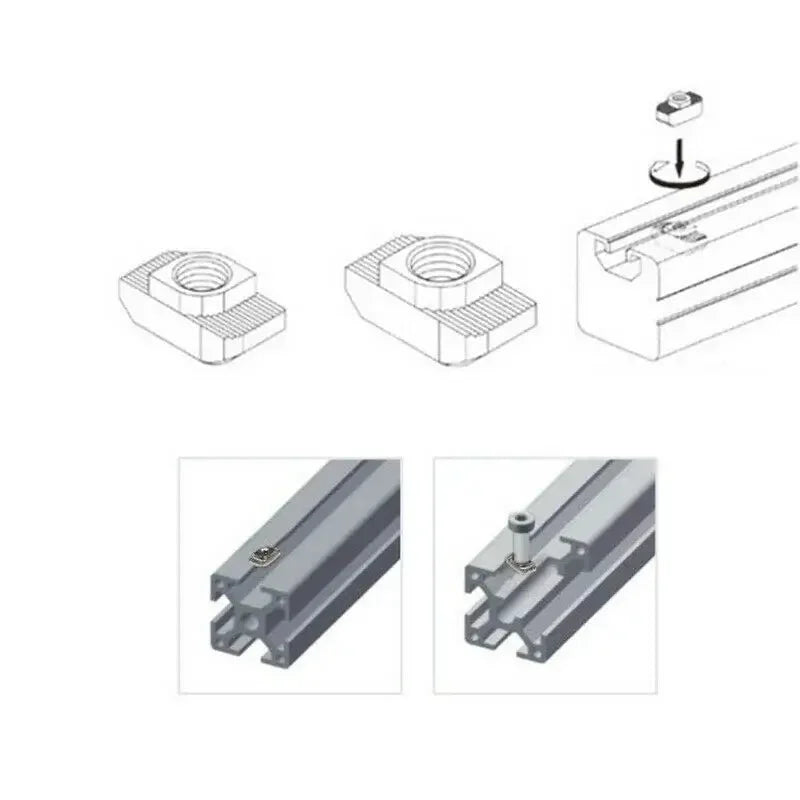 M3 T-Slot Nut for 2020 Aluminum Extrusion Profile