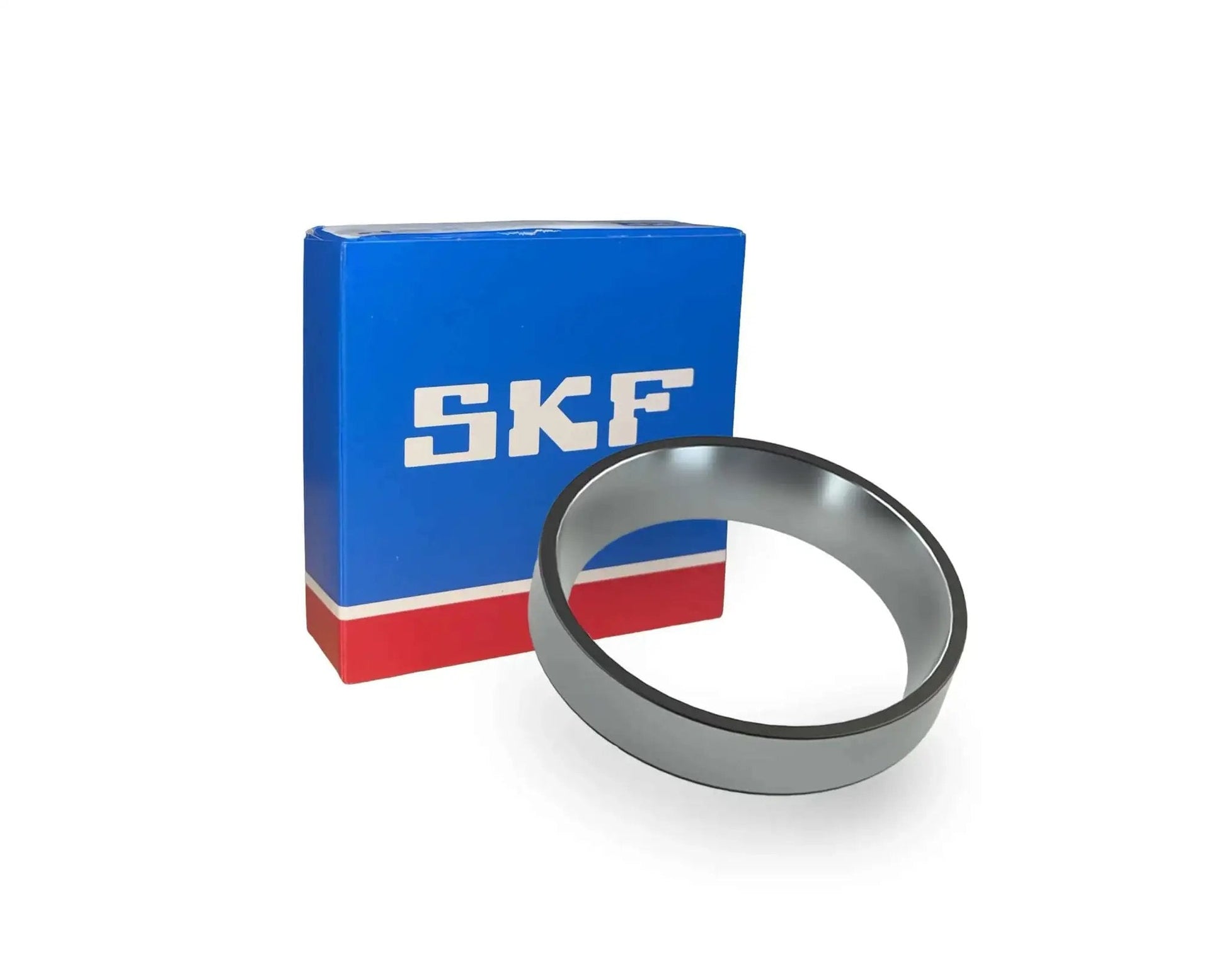 Beefy Tapered Roller Bearing For Heavy Duty Machinery With Precision Tolerance And Smooth Radial And Axial Load Handling 79.375 Mm Outer Diameter And 13.495 Mm Width SKF 18620Q next to SKF box