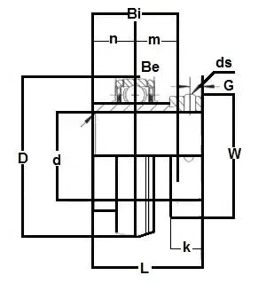 UC217 Bearing Insert 85mm Mounted 85x150x36mm