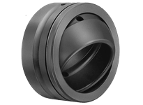 Spherical bushing SB203216 single metric unit, high-carbon steel metal-on-metal design, split outer ring, front view