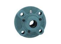 CUCFC214C 70 mm Piloted Flange Cartridge Single Bearing, Cast Iron CFC214 Housing front view