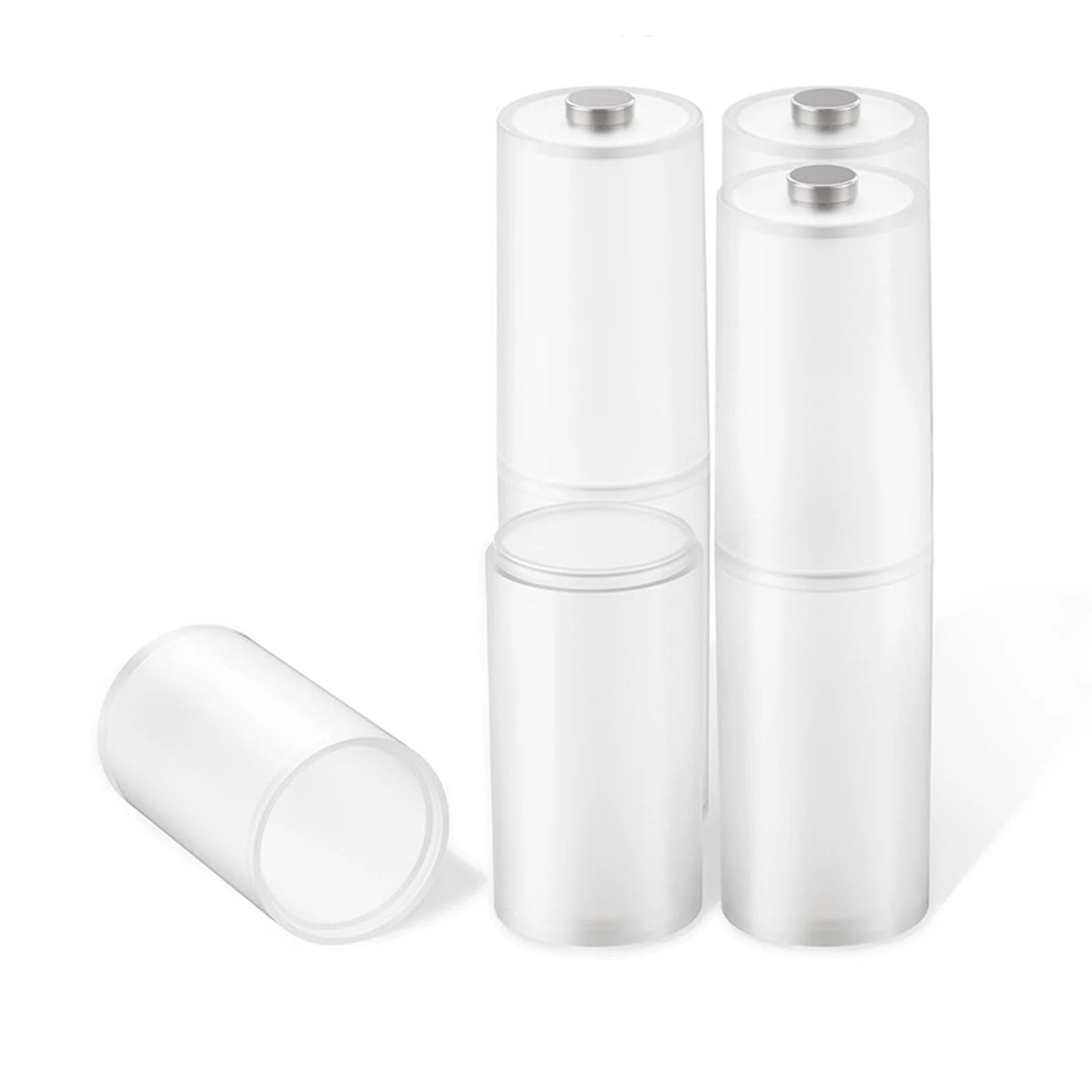 4 Pack AAA to AA Battery Adapter Case with Metal Contacts for Emergency Use