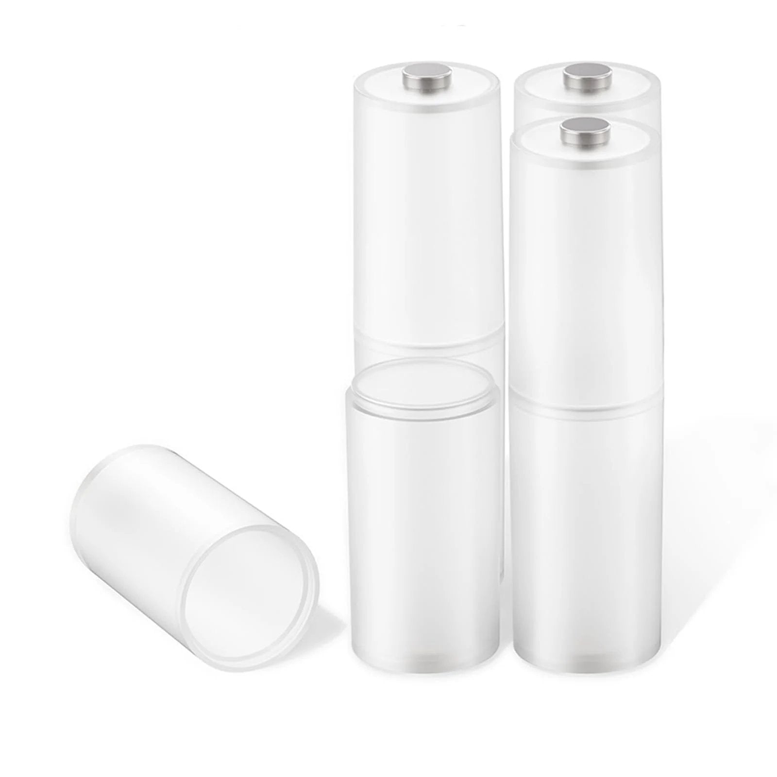 4 Pack AAA to AA Battery Adapter Case with Metal Contacts for Emergency Use