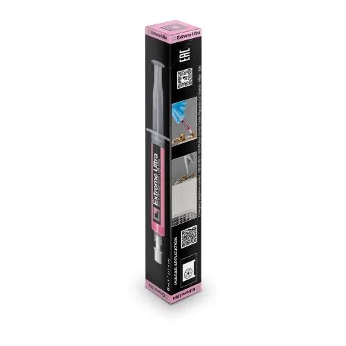 AC Leak Stop For HVAC And Refrigeration Systems Up To Six Tons Seals Small Refrigerant Leaks In All Refrigerants And Lubricants Includes One Quarter SAE Adapter And Five Sixteenth SAE Adapters 0.2 Fl Oz Cartridge packaging side view.