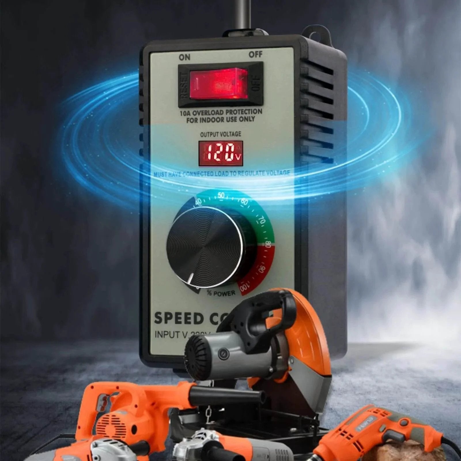 AC Motor Speed Controller 120V 15A Variable Speed Controller & Fan Speed Controller with LED Display and Power Tools