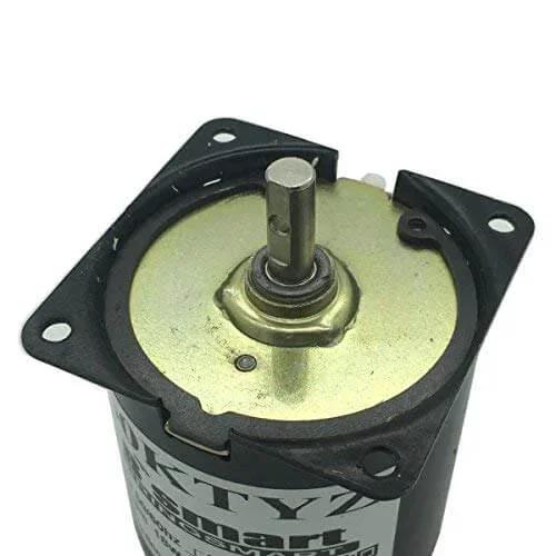 Top view of the 60ktyz 5rpm Ac Motor Low Noise Gearbox Electric Motor Barbecue High Torque Low Speed 110V Synchronous AC Reduction Motor.