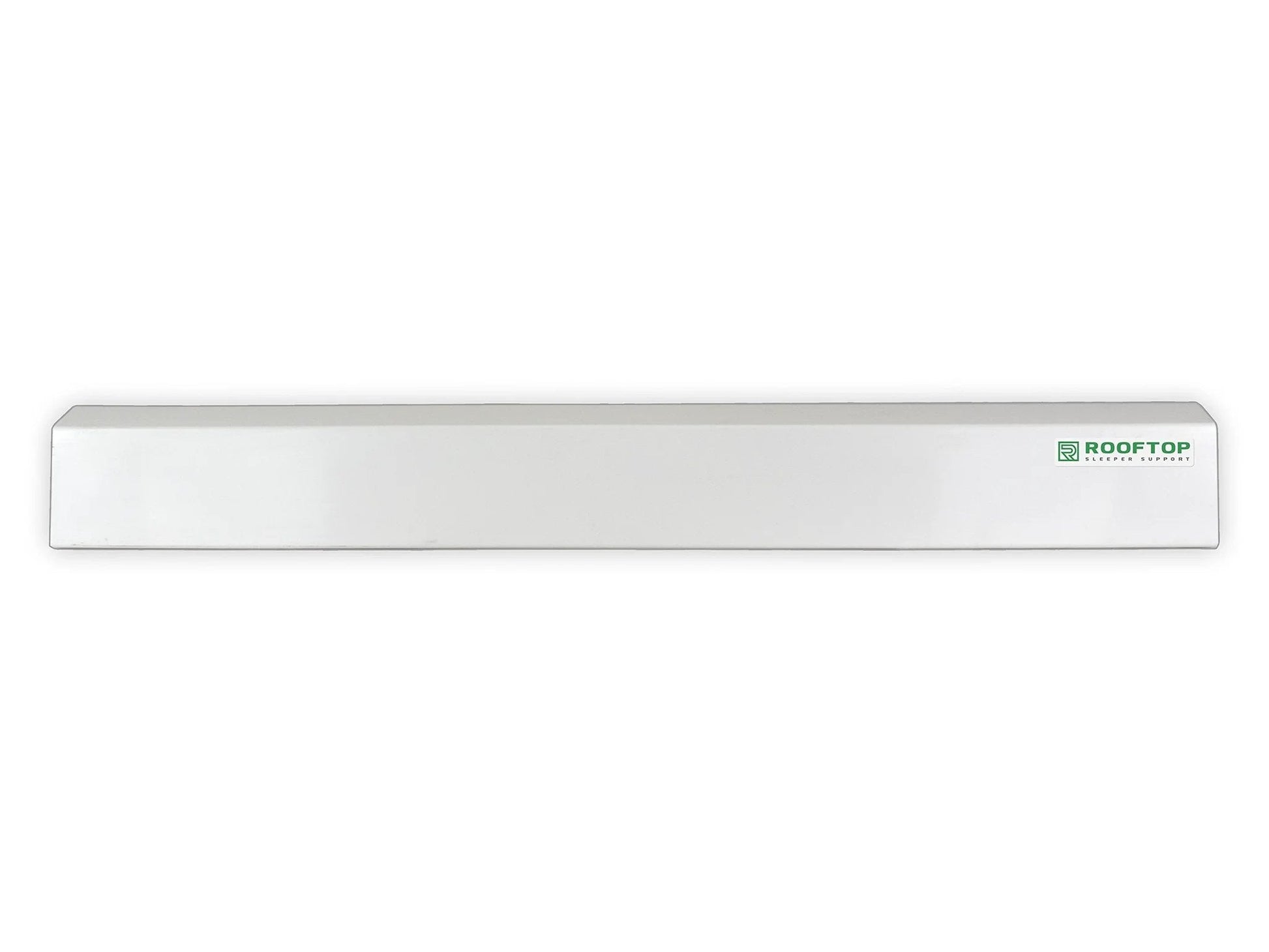 Adjustable 36 Inch PVC Rooftop Pipe Support That Can Be Cut To Desired Length For Roof Conduit Gas Lines Condensate Piping And HVAC Units durable white stand viewed from the front.