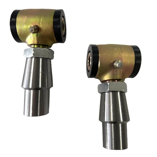 3/4 inch threaded bushing kit for 4 link suspension with adjustable chromoly bushings, polyurethane inserts, and jam nuts.