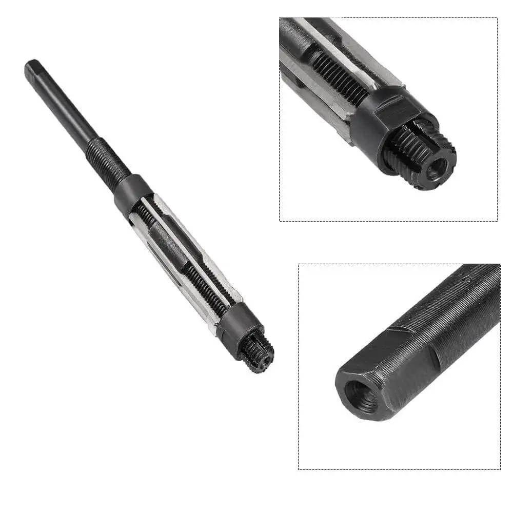 Adjustable High Speed Steel Hand Reamer 17 to 19 mm H8 Milling Cutter Tool Uncoated 1 Piece For Metalworking and General Machining