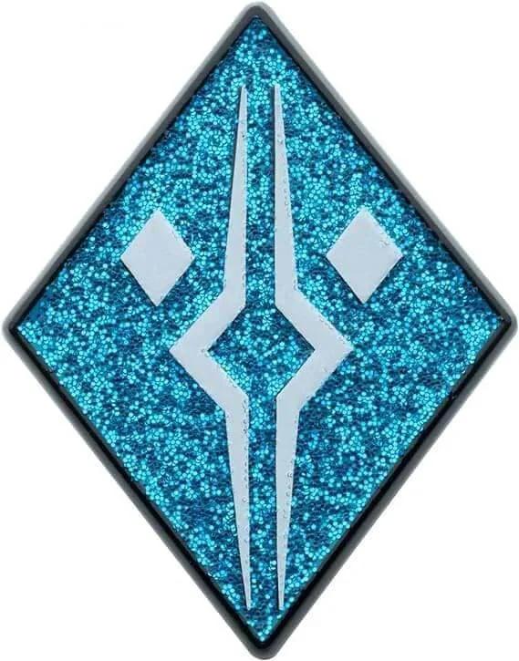 Star Wars Ahsoka Logo Enamel Glitter Pin Official Collectible Metal Pin With Durable Enamel Inlay May The Force Be With You Design