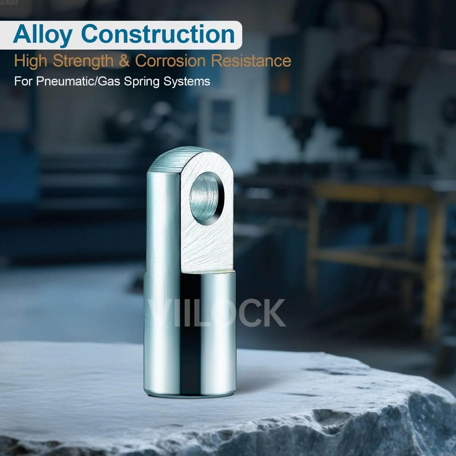 2pcs Air Cylinder Rod Clevis End, M8x1.25 Female Thread I Type Connector Air Cylinder Accessories I-20 alloy construction