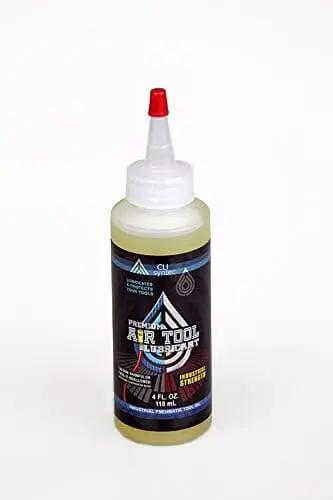 Premium Pro Grade Air Tool Lubricant For Pneumatic Tools In Industrial Settings 4 oz bottle with red cap by CLIsyntec