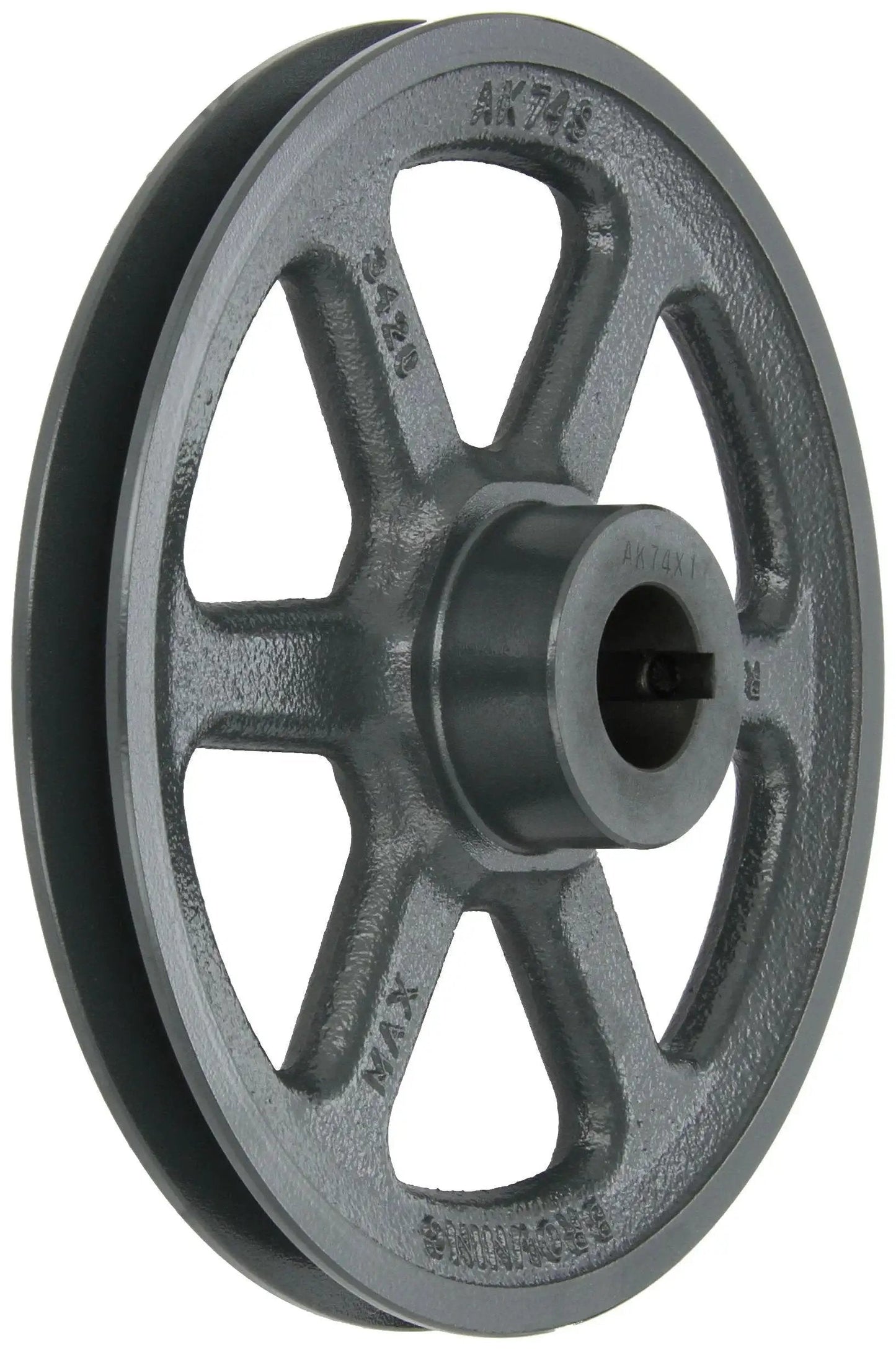 AK74X1 Finished Bore Sheave 1 Inch Bore for 3L A Belt Drive System, durable and precise pulley with one groove for industrial use
