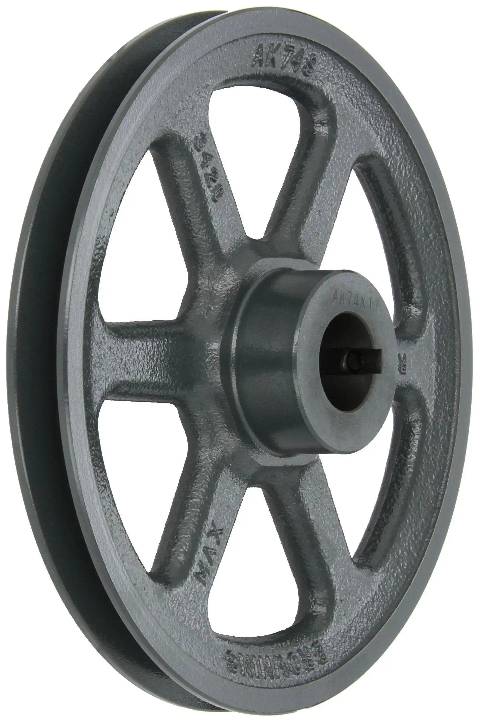 AK74X1 Finished Bore Sheave 1 Inch Bore for 3L A Belt Drive System, durable and precise pulley with one groove for industrial use