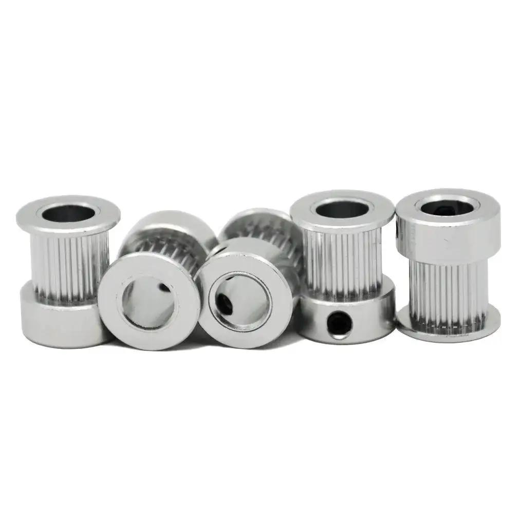 Aluminum 2GT Timing Pulleys Set 5 Pieces 20 Teeth 8mm Bore for 10mm Width 2GT Timing Belt Compatible with 3D Printers and CNC Machines