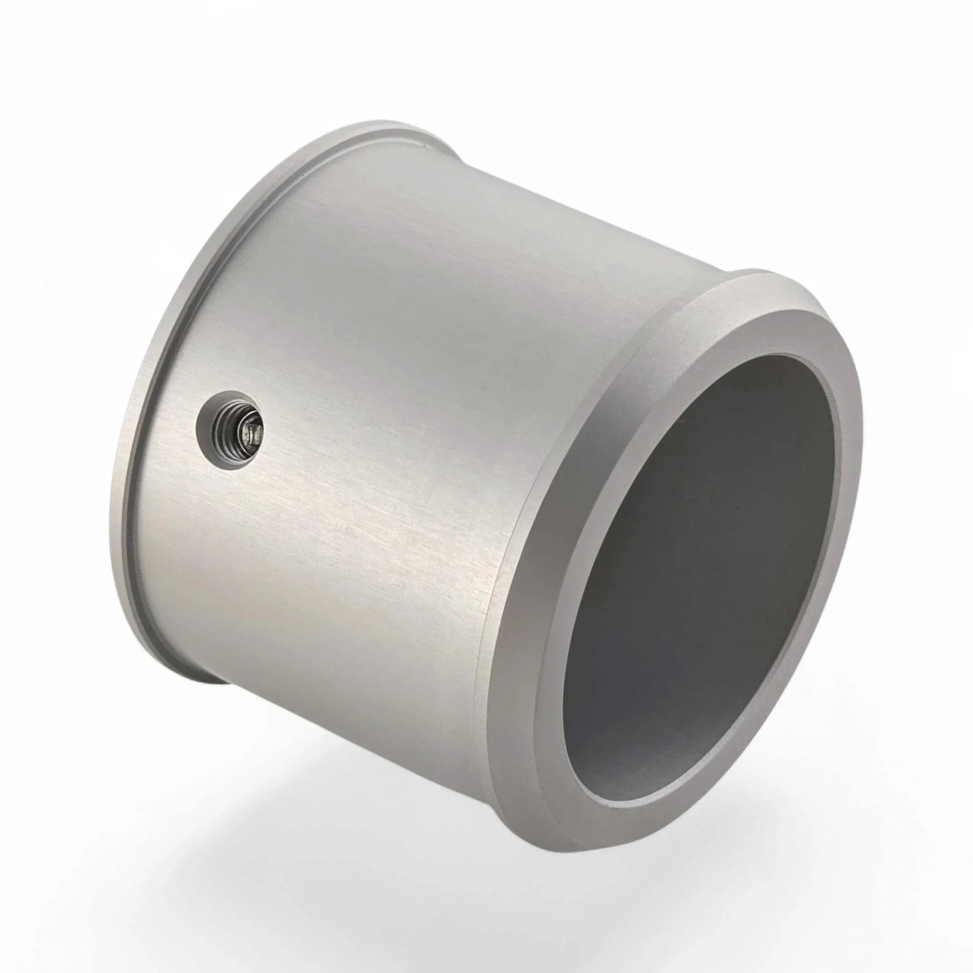 CNC aluminum hub for 2 Inch High Grip Polyurethane Traction Wheels, featuring a smooth finish with a side view.