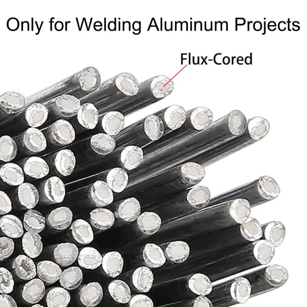 Low Temp Flux Core Aluminum Welding Rods Set 50 Pieces For Aluminum And Magnesium And Aluminum Alloys Brazing And Surfacing DIY