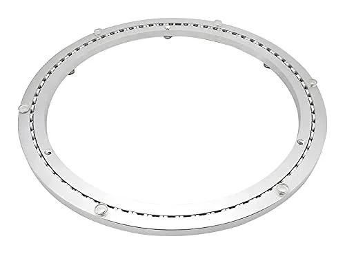 Aluminum Alloy Lazy Susan Turntable Bearing, Heavy Duty Silent Swivel Plate for Charcuterie Boards and Dining Tables, Brushed Silver