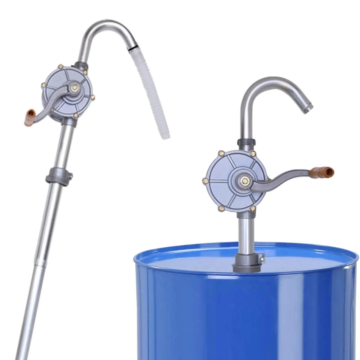 Beefy All Aluminum 15 To 55 Gallon Drum Pump For Oil Transfer, Hand Fuel Pump For Diesel Kerosene And Hydraulic Fluid