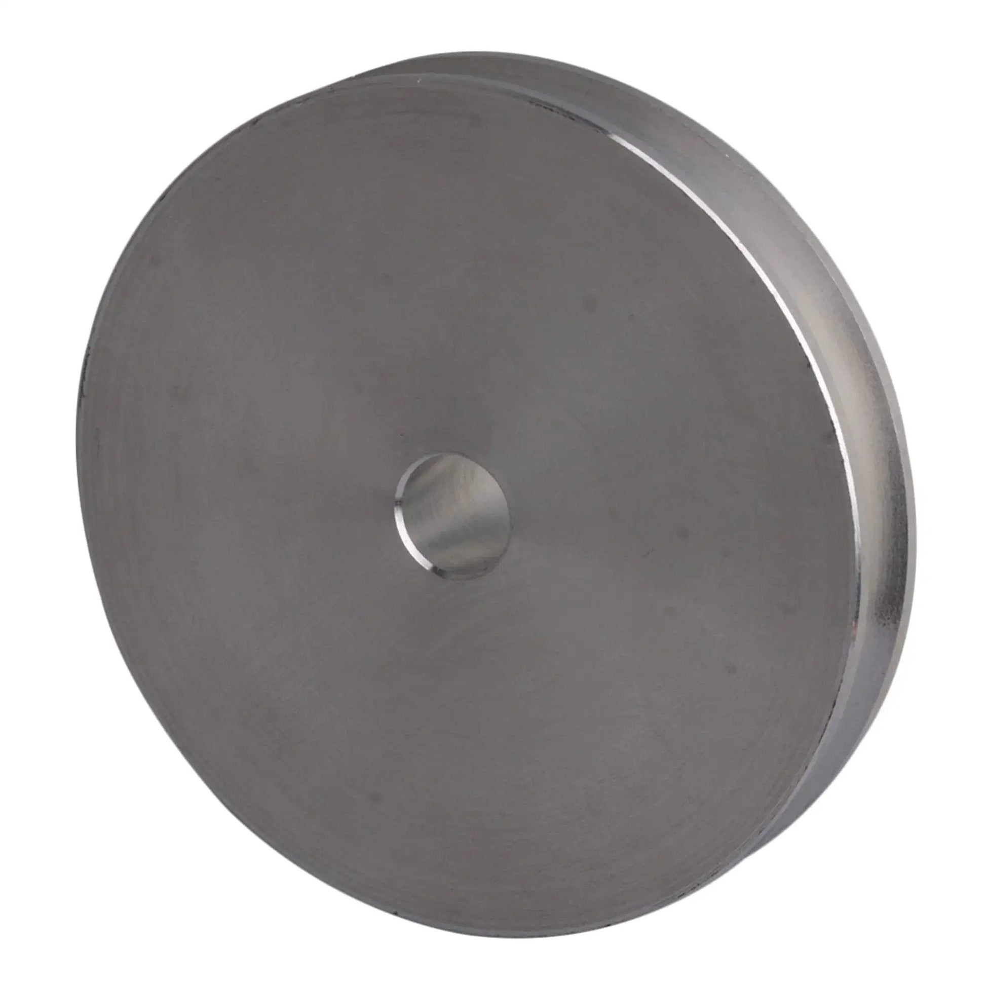 Durable aluminum single groove pulley designed for compact drilling and milling setups; 58mm diameter, 16mm thick, 8mm bore