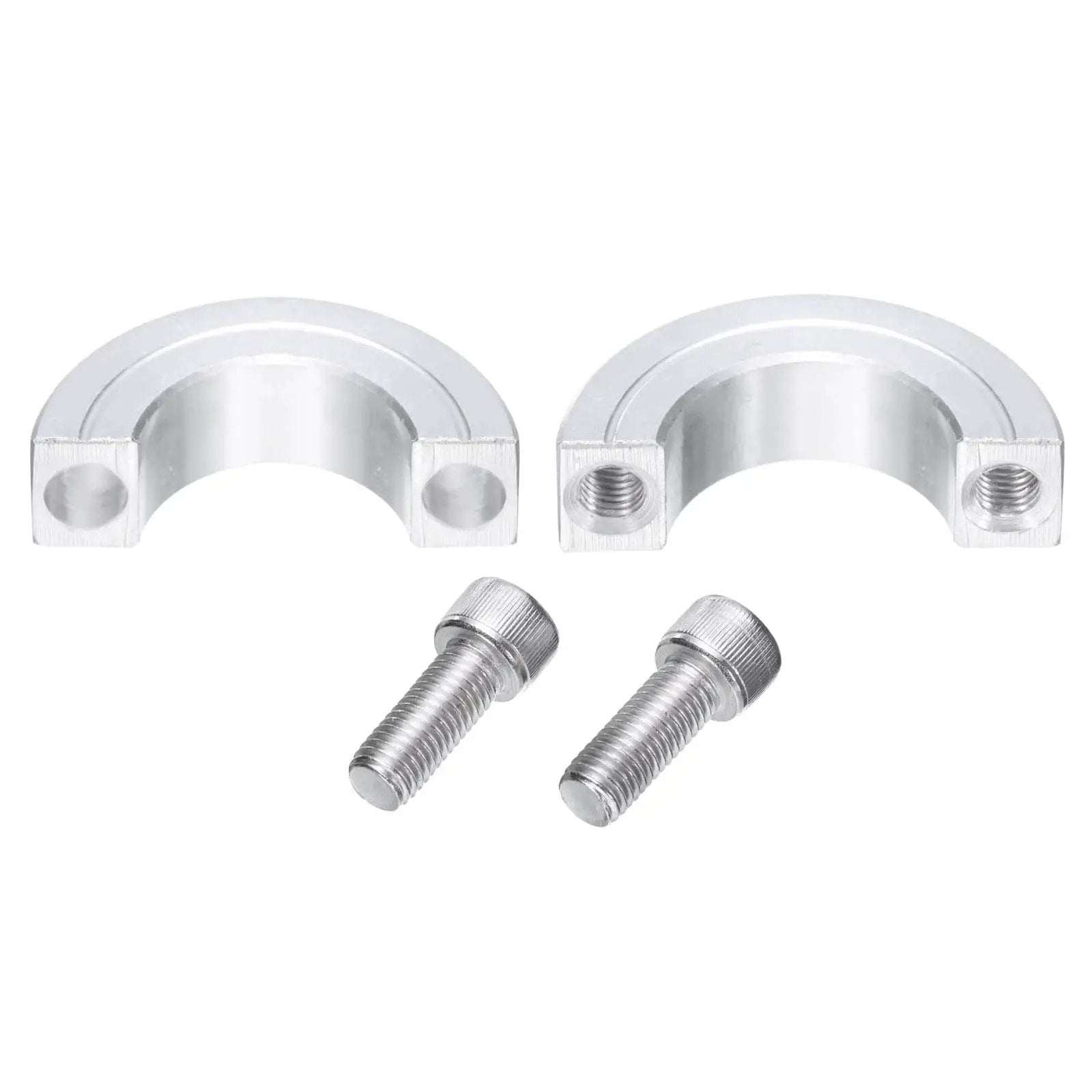 Double Split Shaft Collar Clamp For One Inch Shaft Aluminum Two Piece Clamp Fits 1 Inch Shaft With 1.75 Inch OD and 0.5 Inch Thickness