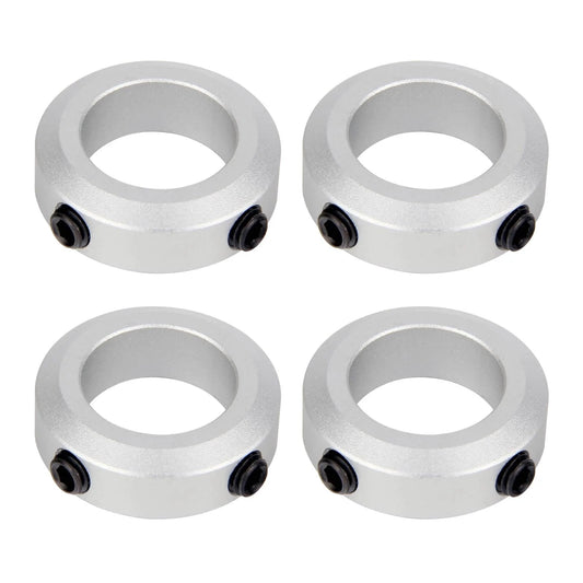 4-Pack 22mm Bore Shaft Collars, Aluminum Alloy Screw Style Clamping Collars, 35mm Outer Diameter, 10mm Width for CNC Machines