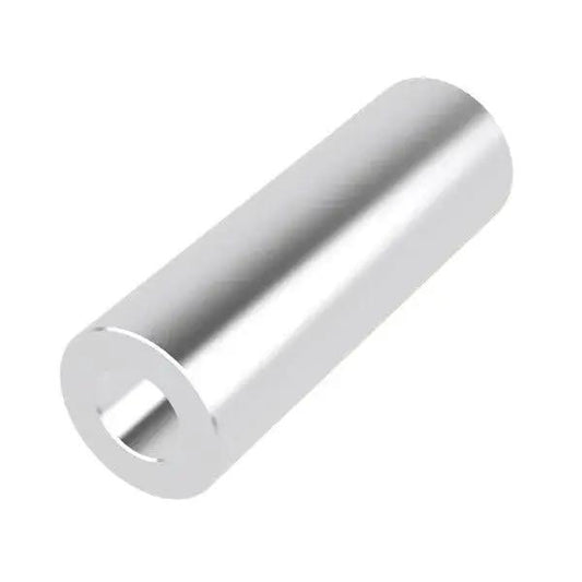 One Half Inch Aluminum Spacer With One Quarter Inch Inner Diameter Unthreaded Round Standoff Bushing In Plain Finish Heavy Duty Build Fits One Quarter Inch Bolts Or M6 Choose Length One And A Half Inches Pack Of Ten.