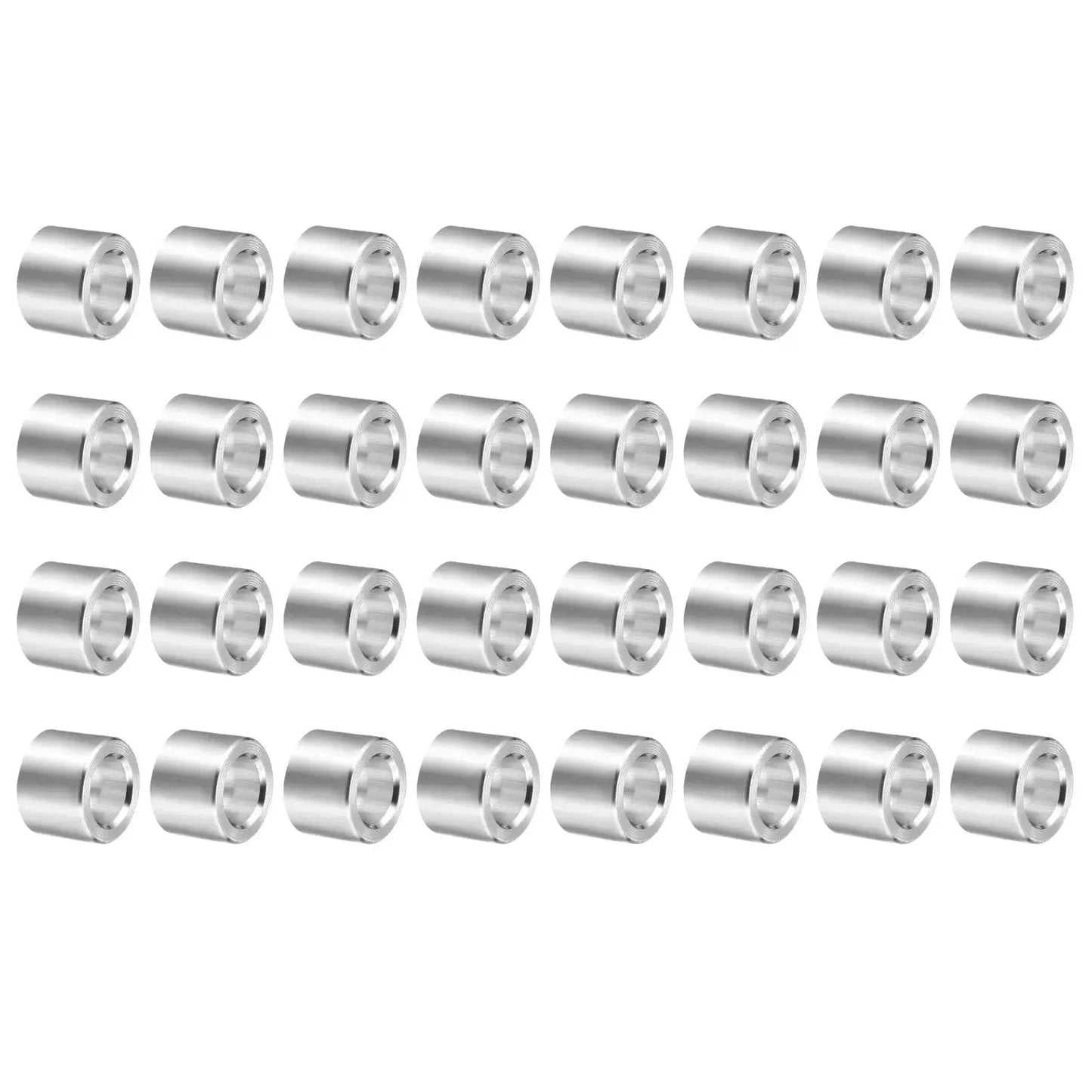 Pro Grade Aluminum Spacer Kit 32 Pcs M5 Unthreaded Standoff Bushings 5mm ID X 8mm OD X 6mm Length Plain Finish