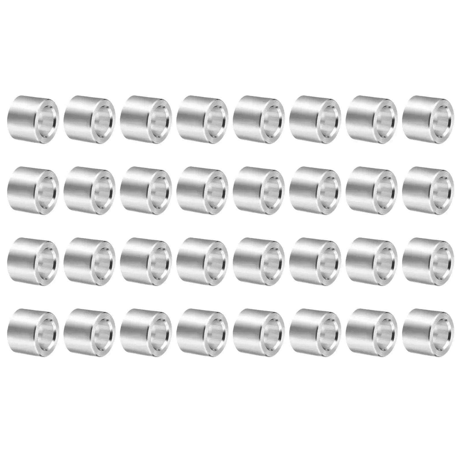 Pro Grade Aluminum Spacer Kit 32 Pcs M5 Unthreaded Standoff Bushings 5mm ID X 8mm OD X 6mm Length Plain Finish