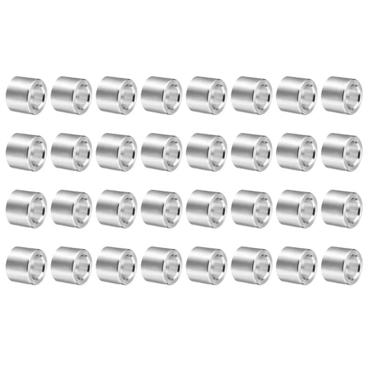 Pro Grade Aluminum Spacer Kit 32 Pcs M5 Unthreaded Standoff Bushings 5mm ID X 8mm OD X 6mm Length Plain Finish