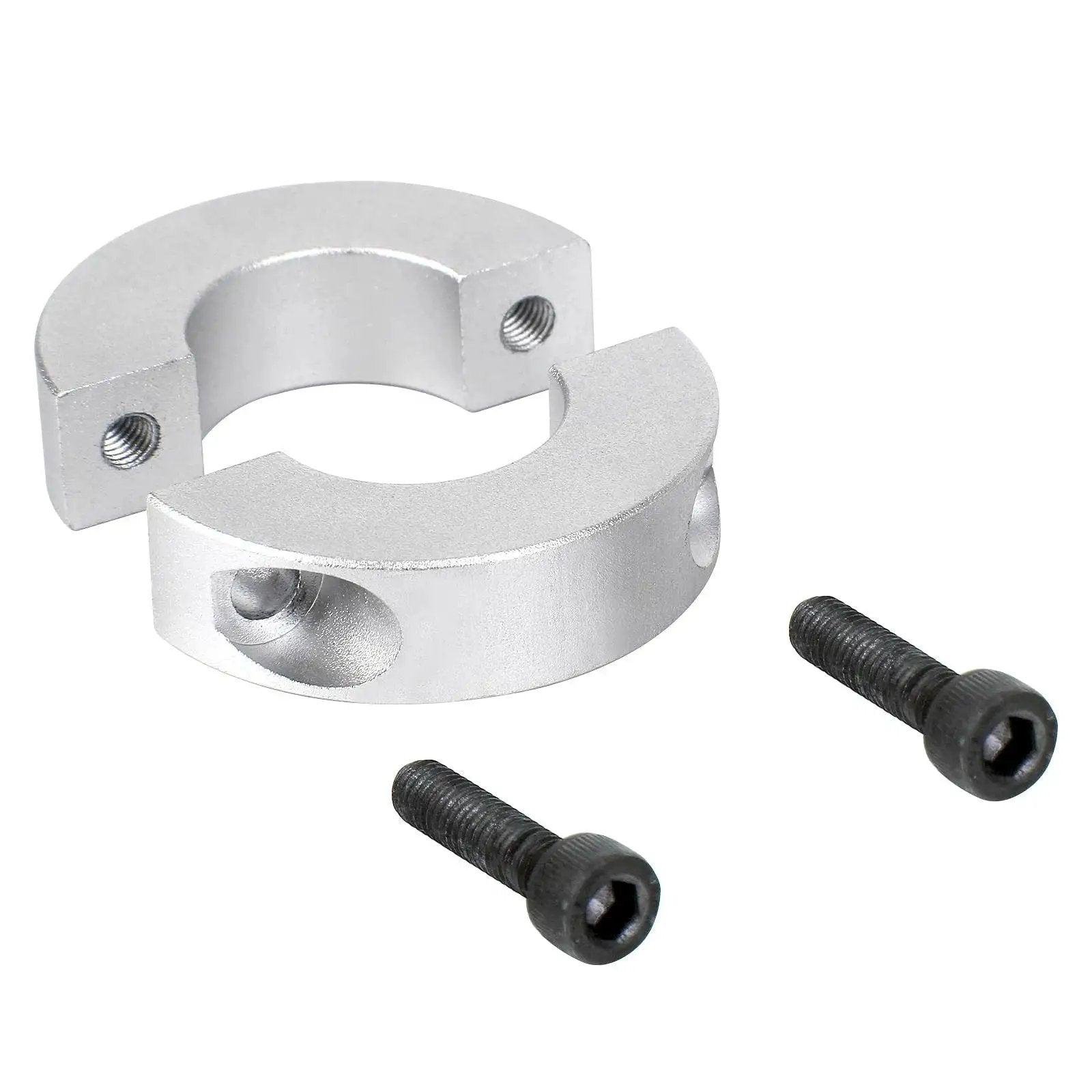 Pack Of Four Split Shaft Collar Bore 14mm Aluminum Alloy Two Halves Clamping Collar For Shaft With 35mm Outer Diameter And 12mm Thickness Plus M4 Set Screws Built To Last Lightweight Yet Sturdy For Precision Machinery And DIY Projects
