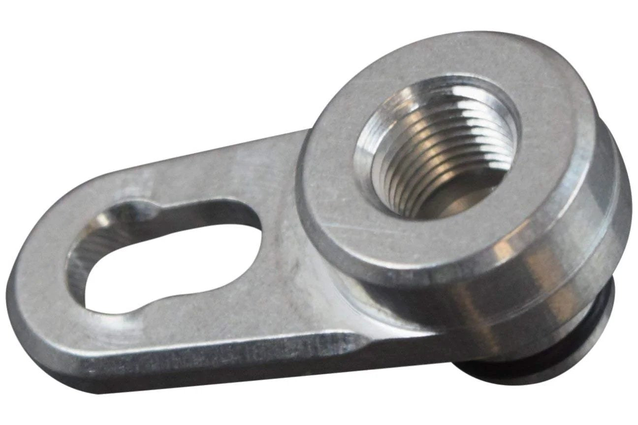 Beefy Aluminum Vacuum Port Hose Adapter for LSA LS9 LT4 LS Superchargers 1 8 NPT Fit Holley High Ram MAP 551387 side view