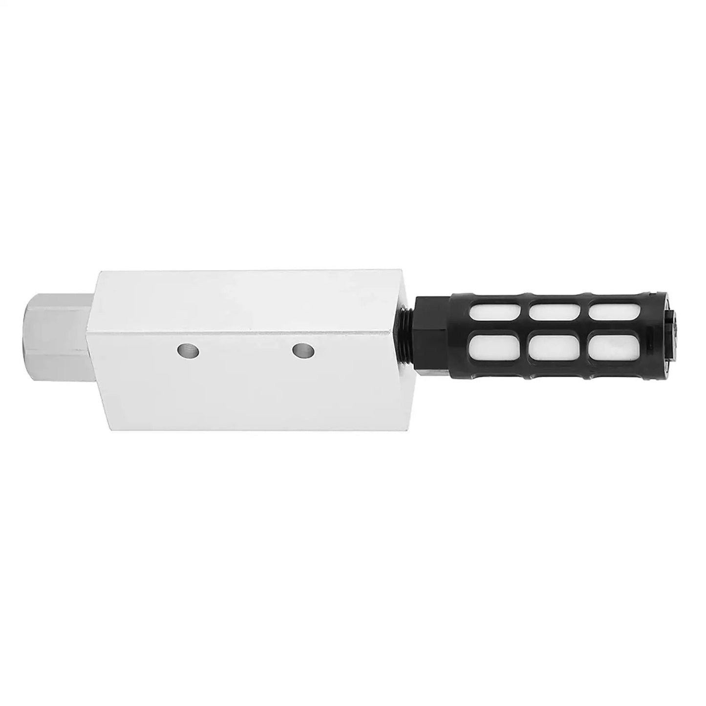 Side view of Venturi Vacuum Generator CV-20HS Aluminum Alloy Pneumatic Vacuum Ejector with Threads, compact and durable