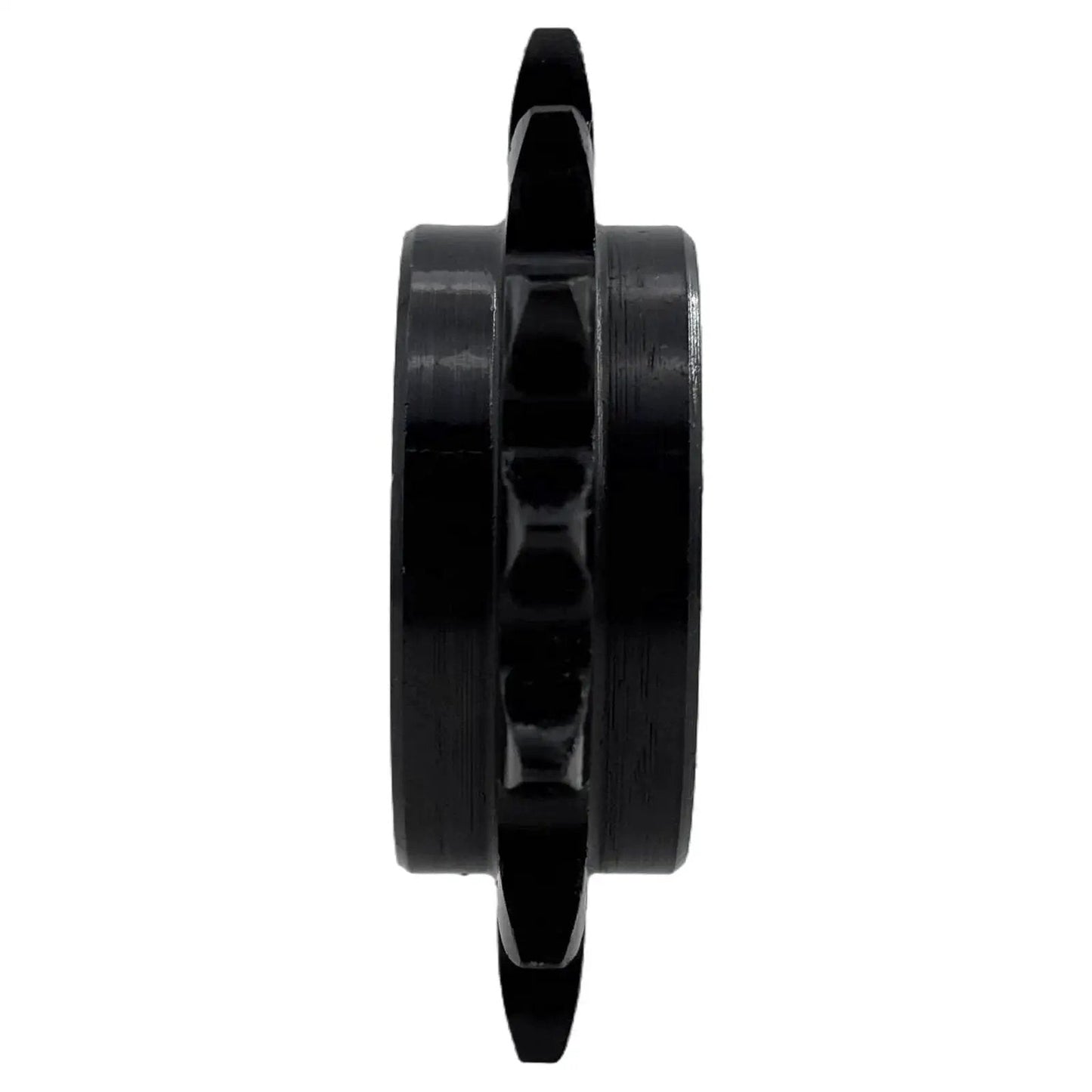 Side view of ANSI 35 Roller Chain Idler Sprocket Type C built tough heavy duty for three eight inch pitch with ten millimeter bore