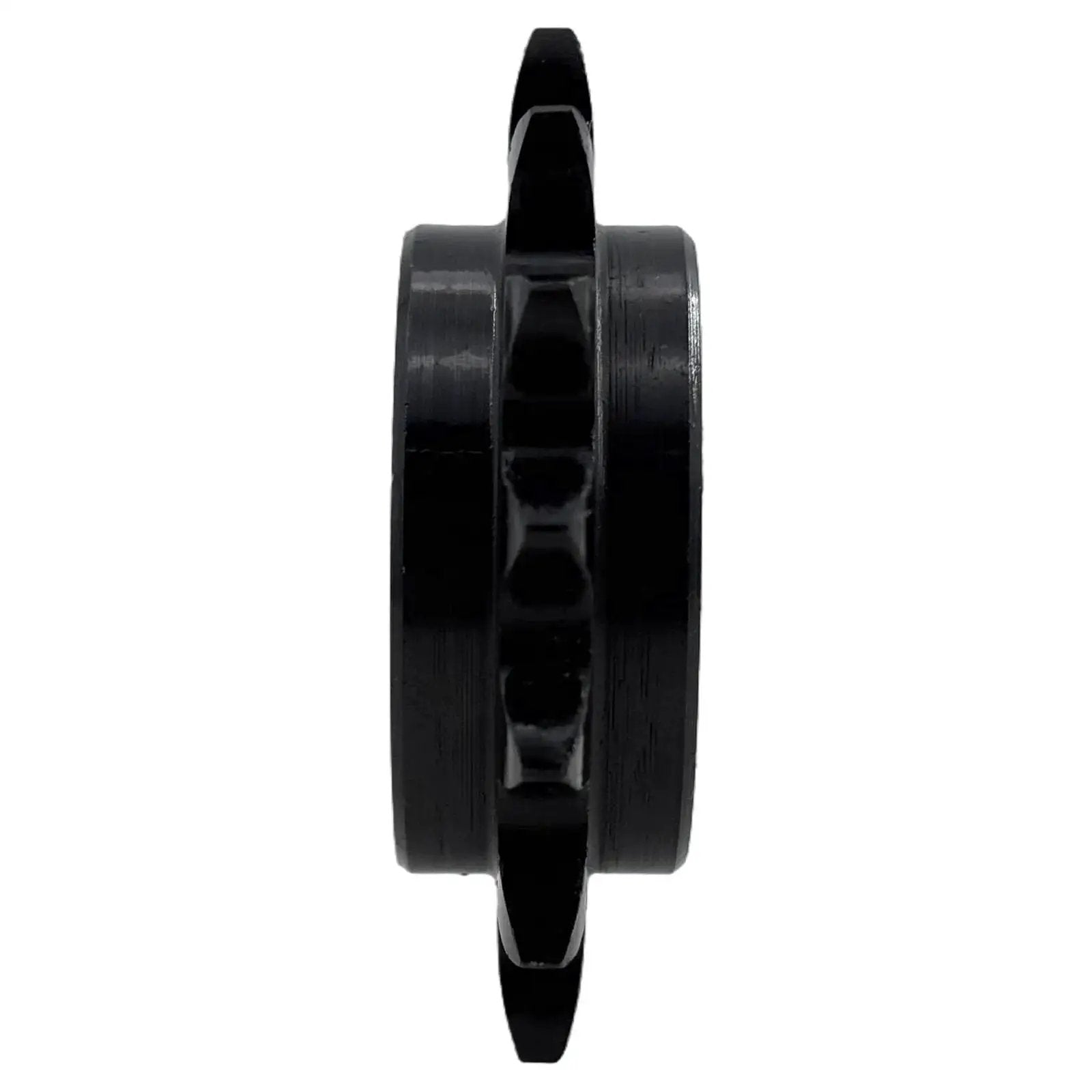 Side view of ANSI 35 Roller Chain Idler Sprocket Type C built tough heavy duty for three eight inch pitch with ten millimeter bore