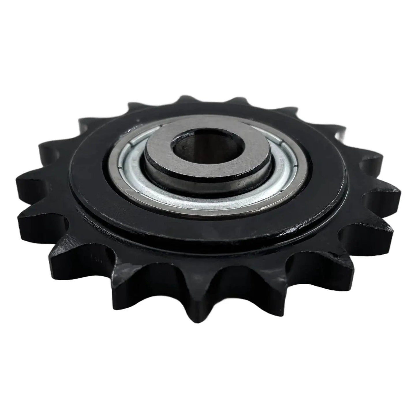 Industrial Grade ANSI 40 Roller Chain Idler Sprocket Type C With Half Inch Bore Seventeen Teeth And Bearing For 40 Chain