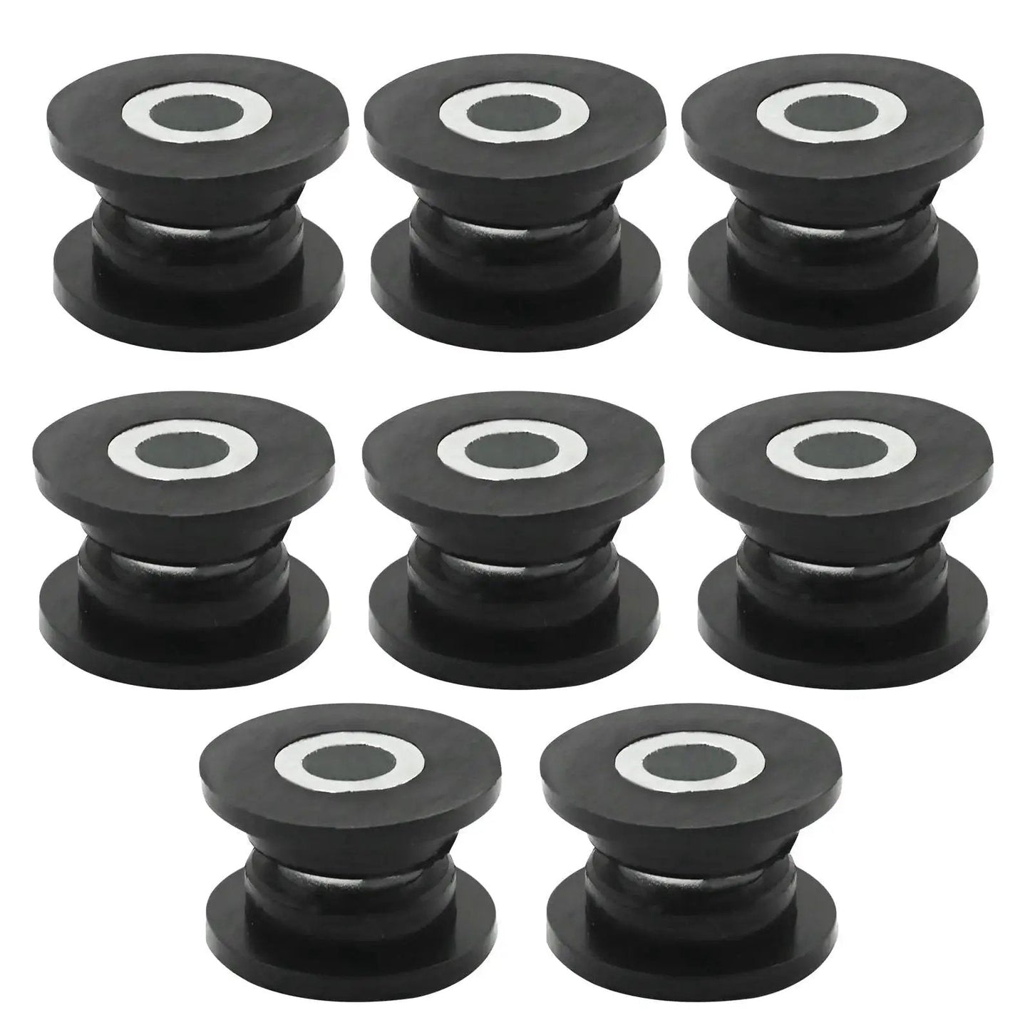 Eight Piece Absorber Shock Bushing And Bearing Sleeve Kit For Arctic Cat ATVs Including Models 250 300 400 500 650 And 700 Year Range 1998 To 2006 Replaces Part Numbers 0604 310 And 0403 028