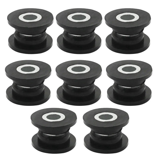 Eight Piece Absorber Shock Bushing And Bearing Sleeve Kit For Arctic Cat ATVs Including Models 250 300 400 500 650 And 700 Year Range 1998 To 2006 Replaces Part Numbers 0604 310 And 0403 028
