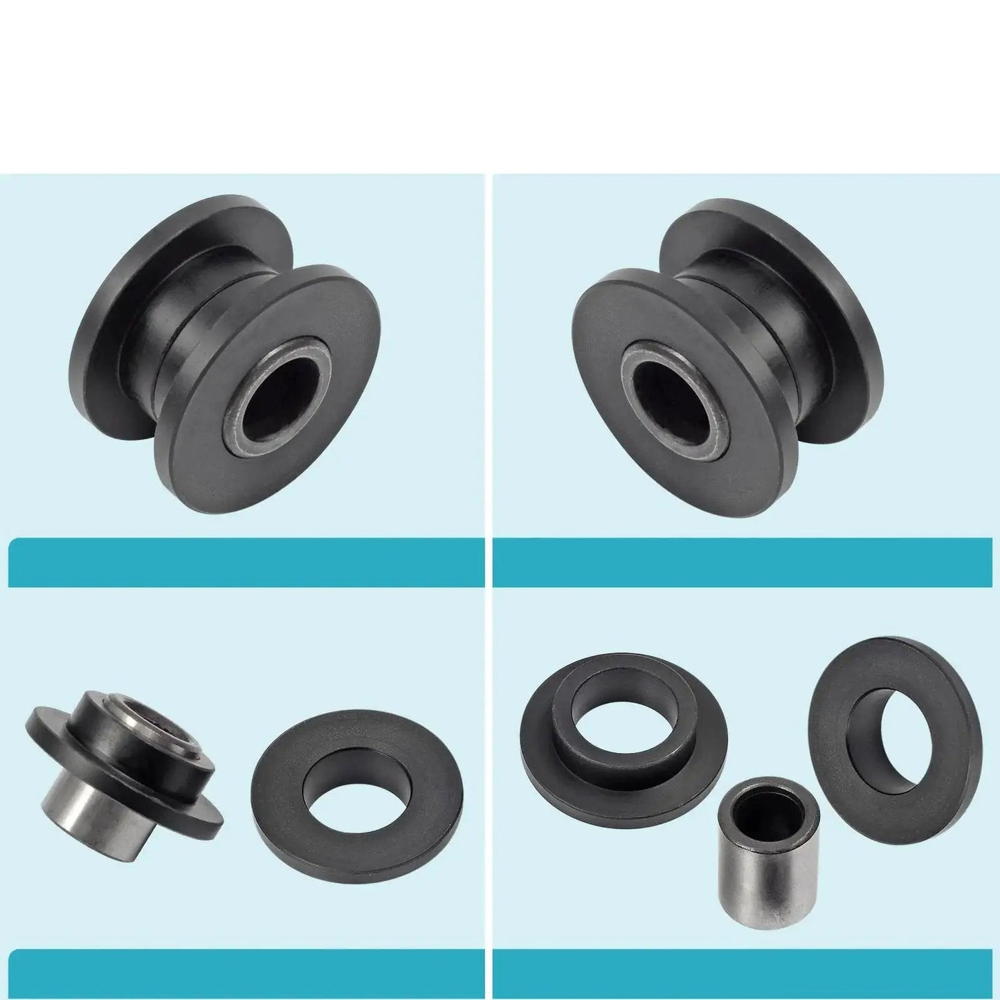 All 4 Absorber Shock Bushing And Bearing Sleeve Kit For Arctic Cat Quad Bikes 250 300 400 500 650 700 1998 2006 parts displayed