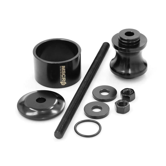 Heavy Duty ATV Wheel Bearing Removal Tool for 40 and 44 mm bearings, showing components for Polaris RZR, General, Ranger, and Sportsman models.