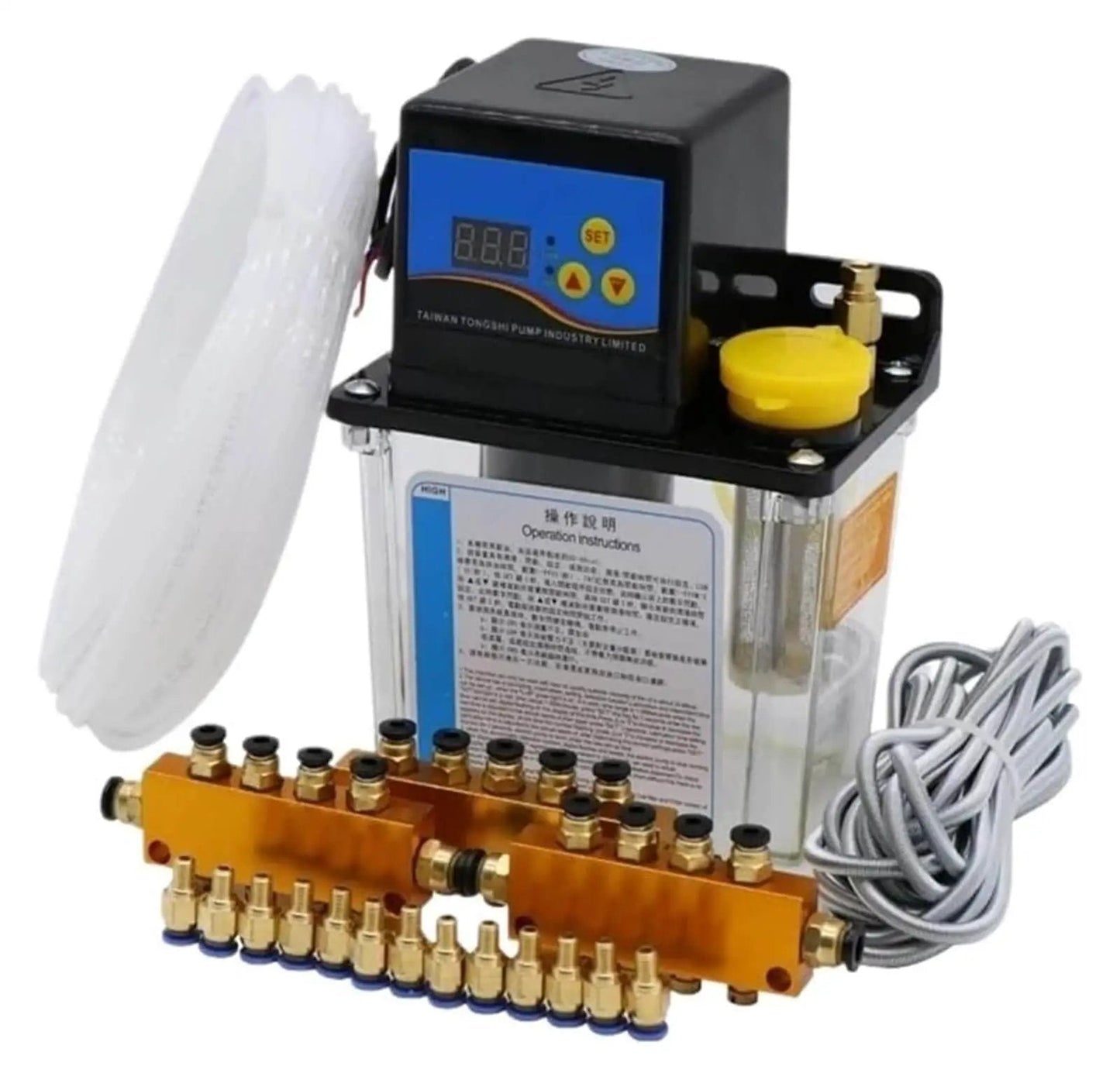 Auto Lubrication Pump For CNC Machines And Tooling Electromagnetic Oil Lubricator To Keep Your Setup Slick With 1L 2L Capacity AC220V 4Mm Fittings Compact Durable Pump ACE319