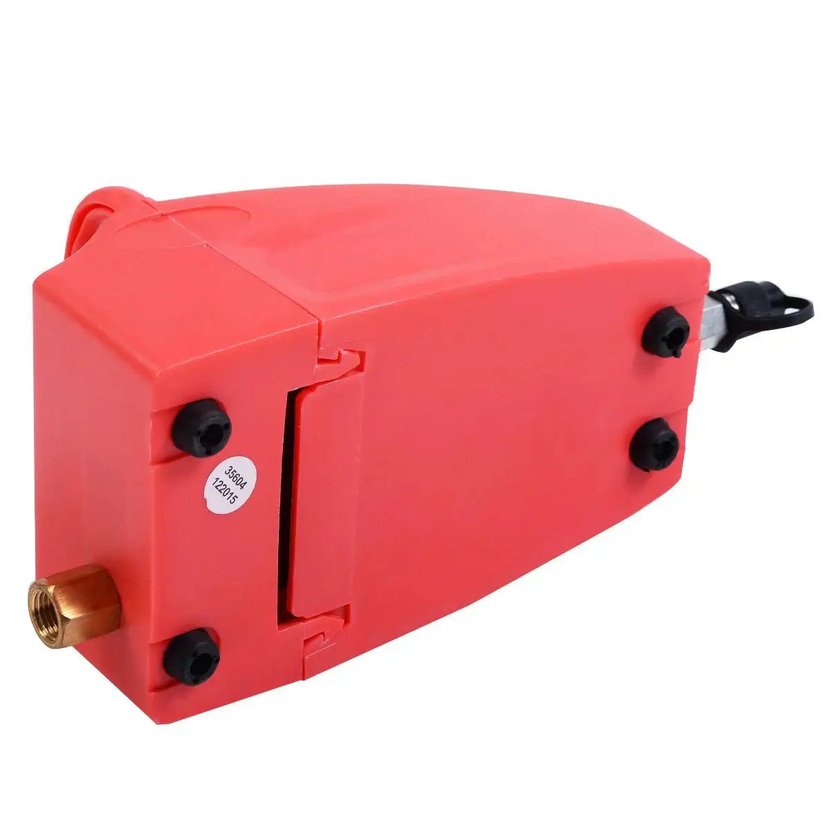 Auto Operated Vacuum Pump for Car Air Conditioning System, red casing view, AT4280 Part Number, ideal for automotive maintenance.