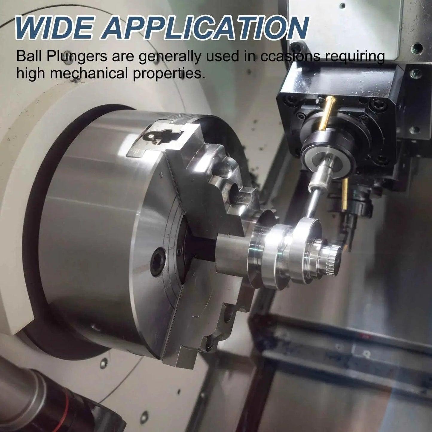 Industrial machine showing Five Pack M3 Thread Ball Plungers With Hex Socket being applied in mechanical operations