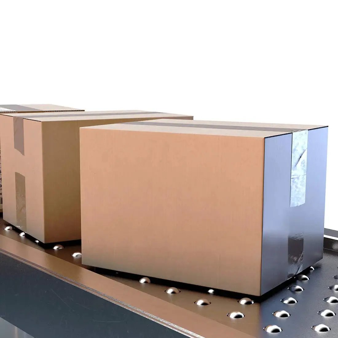 Boxes moving on 8 Mm Ball Transfer Bearing Unit Pack Of 6 With 360 Degree Rotation Drop In Mount for transmission systems.