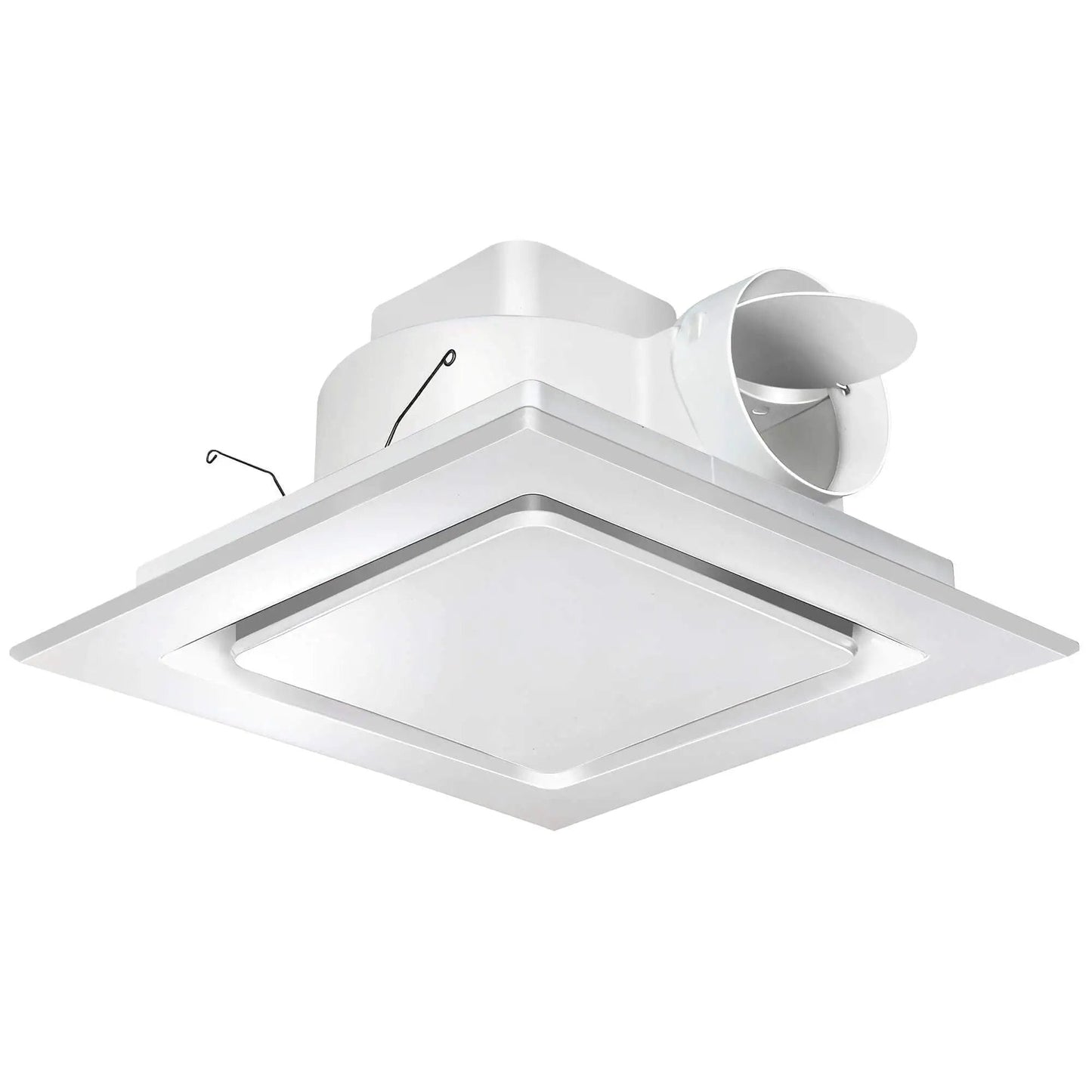 Ultra Quiet 110 CFM Bathroom Exhaust Fan With 10 Inch Panel No Light 8x8 Mount 4 Inch Duct For Bathroom Garage Or Home Eliminates Moisture Odors And Steam