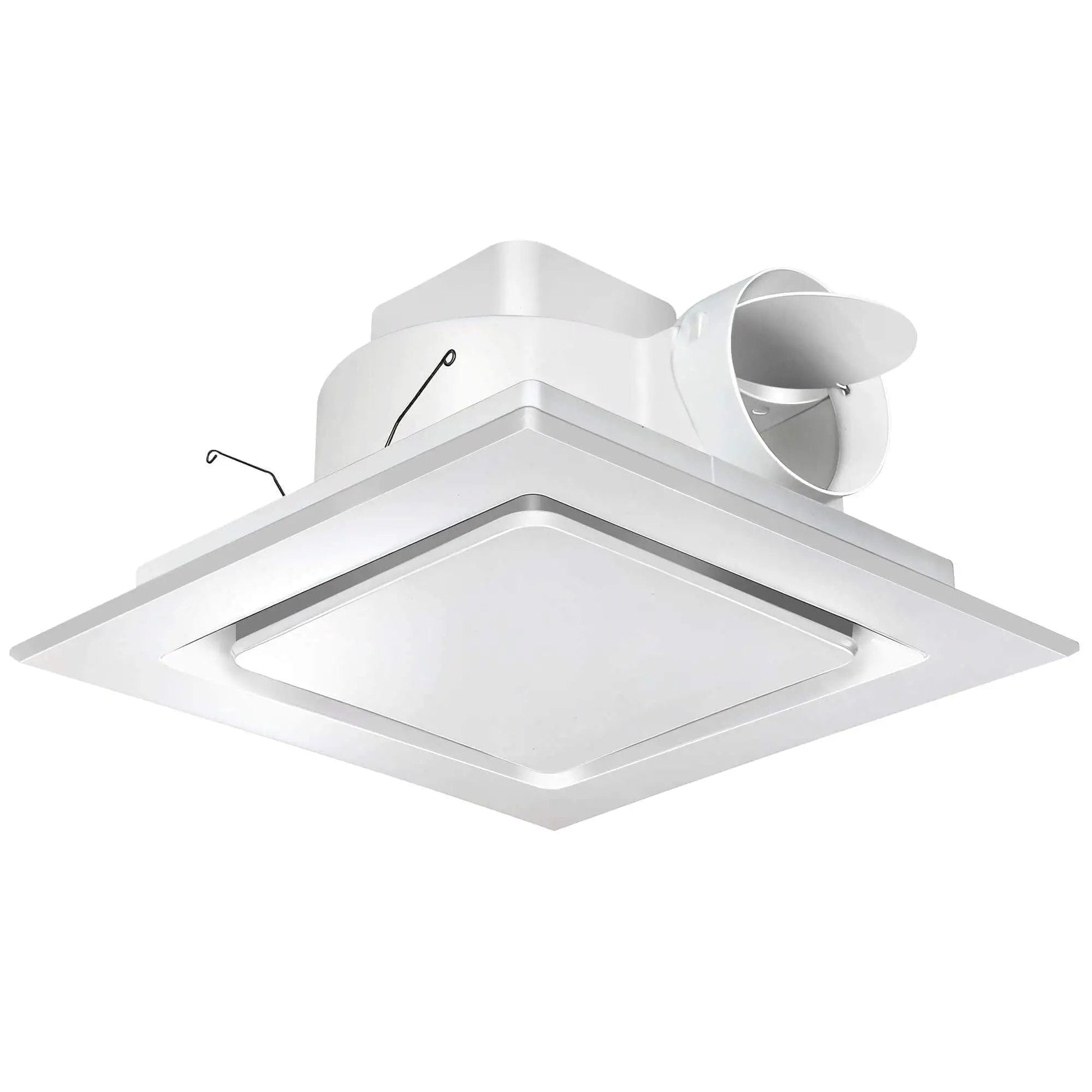 Ultra Quiet 110 CFM Bathroom Exhaust Fan With 10 Inch Panel No Light 8x8 Mount 4 Inch Duct For Bathroom Garage Or Home Eliminates Moisture Odors And Steam