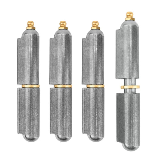 4 Pcs 4 Inch BBQ Smoker Bullet Weld On Hinges Heavy Duty Weldable Carbon Steel Barrel Hinges
