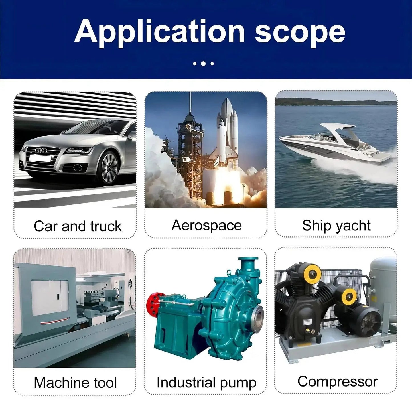 Application scope for 4 Sets Of NTA1220 Plus 2TRA Thrust Needle Roller Bearings for car, aerospace, ship, machine, industrial pump, compressor.